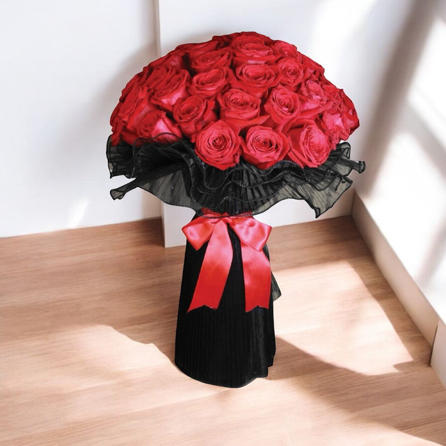 Fresh Red Rose Bouquet