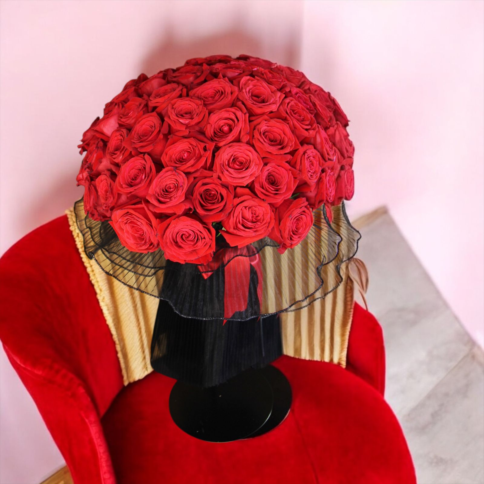 Fresh Red Rose Bouquet